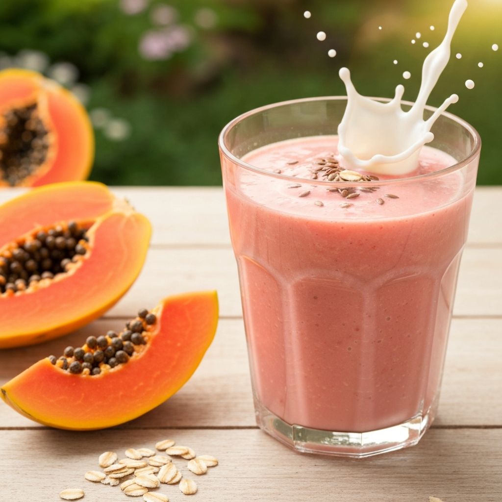 Batido de Papaya para el Estreñimiento