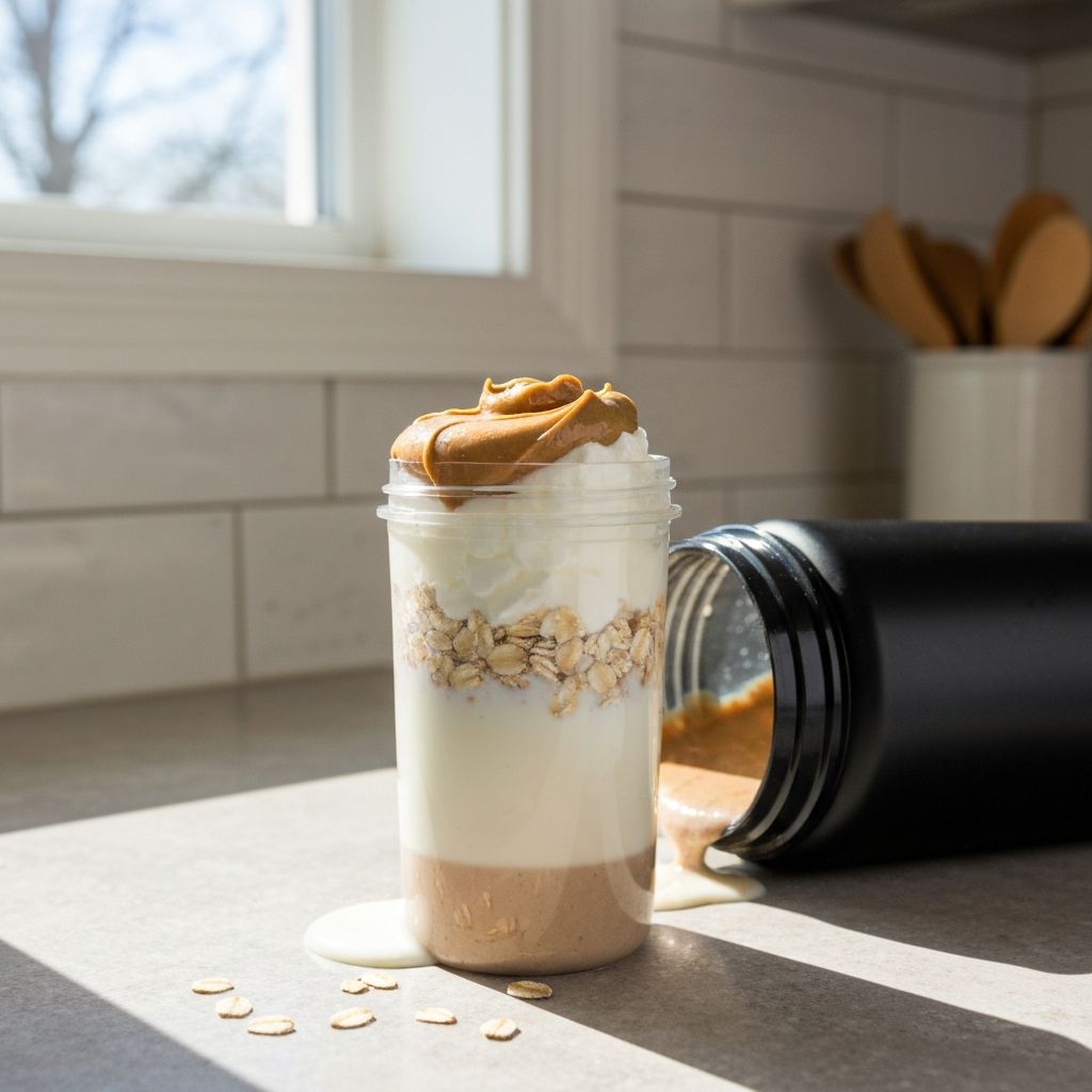 Batido de Proteínas Casero para Masa Muscular