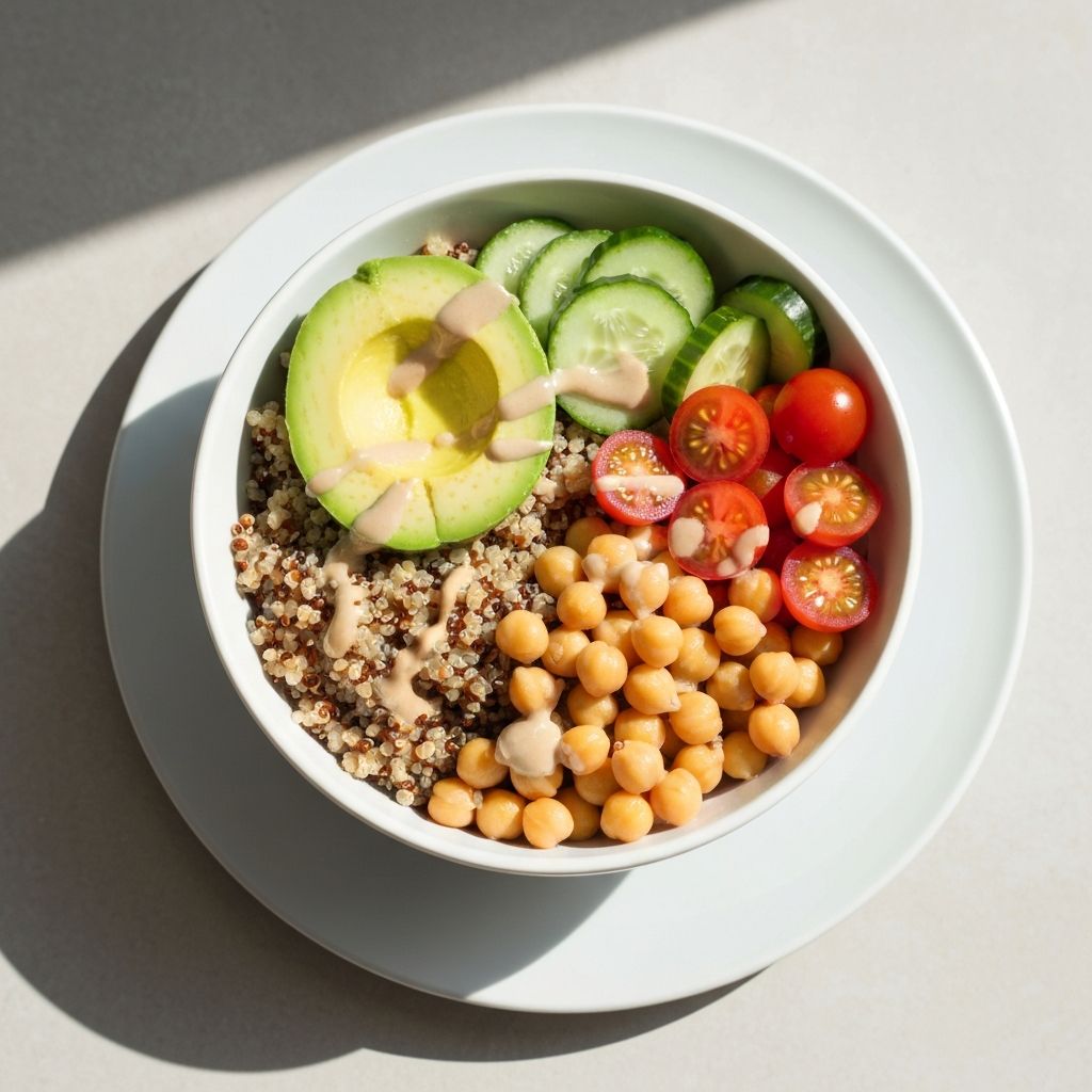 Bowl de Quinoa y Garbanzos: Receta Completa de Proteínas Vegetales