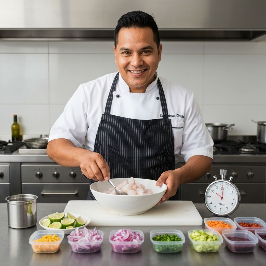 Ceviche Peruano en 5 Minutos: La Receta Express que Salva el Almuerzo