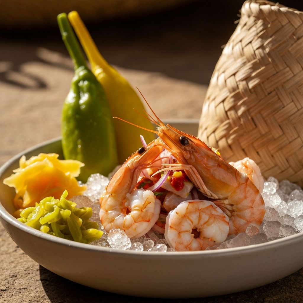 Ceviche de Camarones: Receta Peruana del Norte
