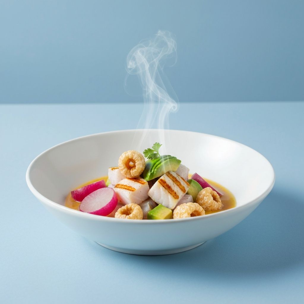 Ceviche Peruano Keto: Receta Baja en Carbohidratos para Dieta Cetogénica