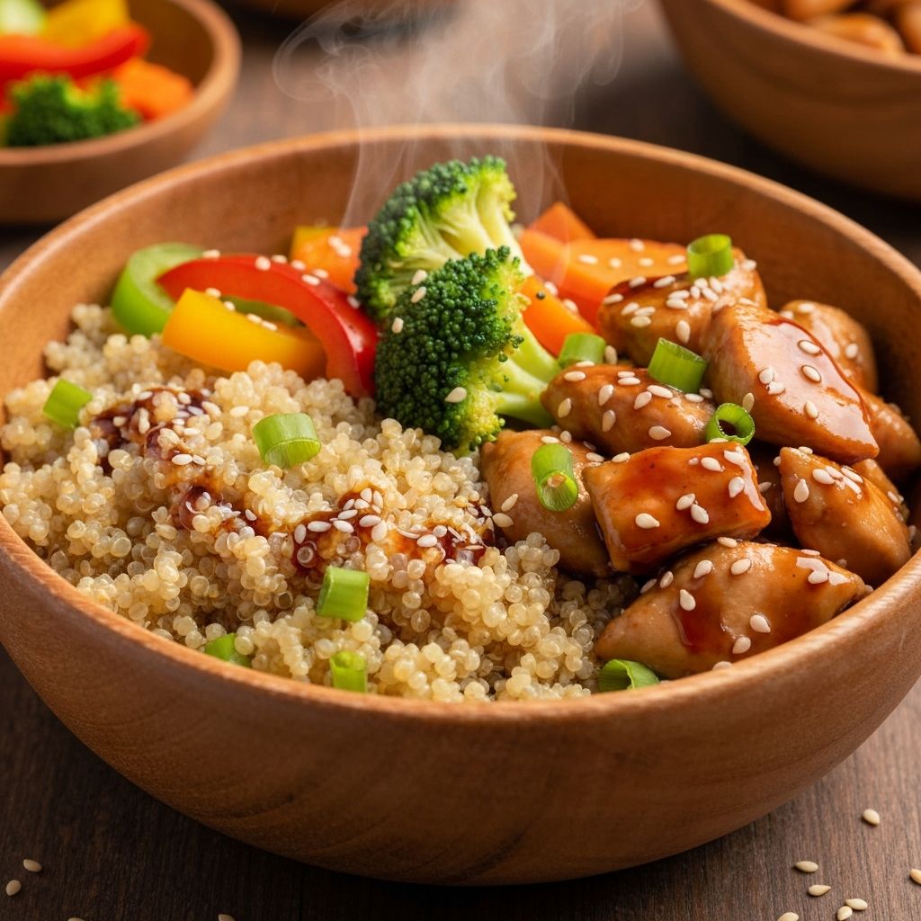 Bowl de Quinoa con Pollo Teriyaki