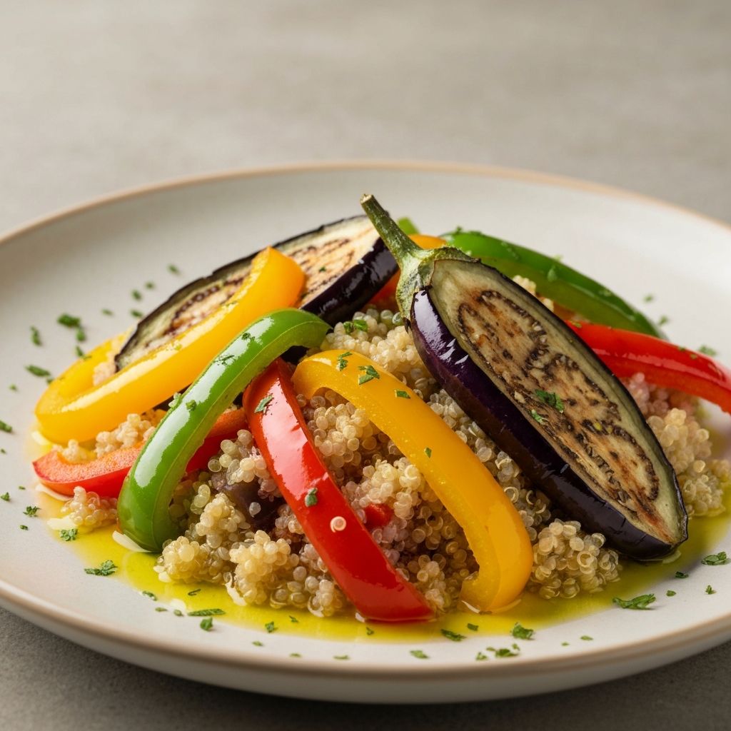 Ensalada de Quinoa con Vegetales Asados