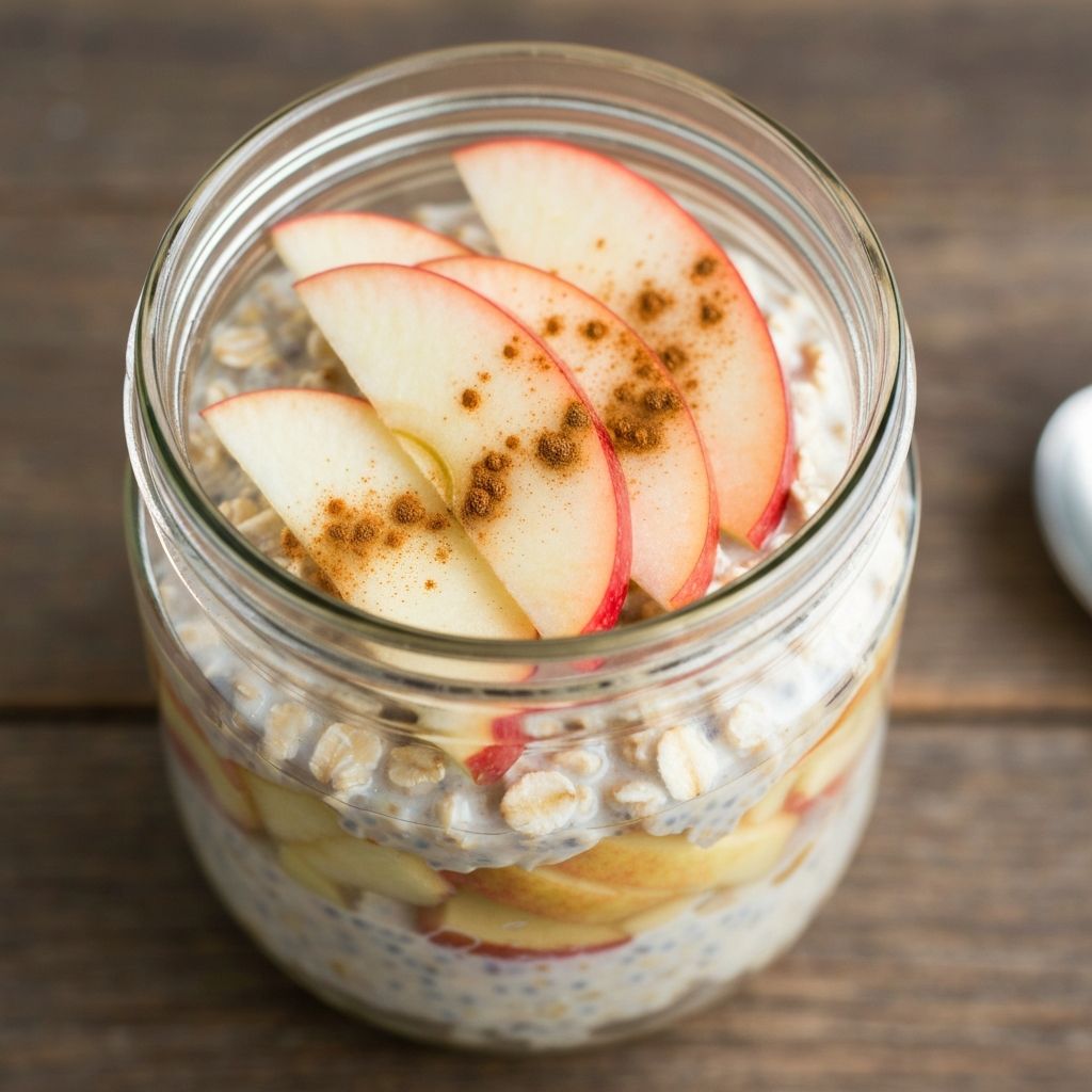 Overnight Oats de Manzana y Canela