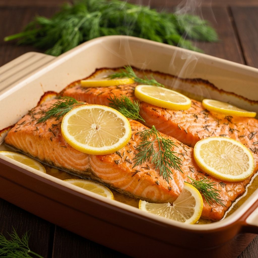 Salmón al Horno con Limón