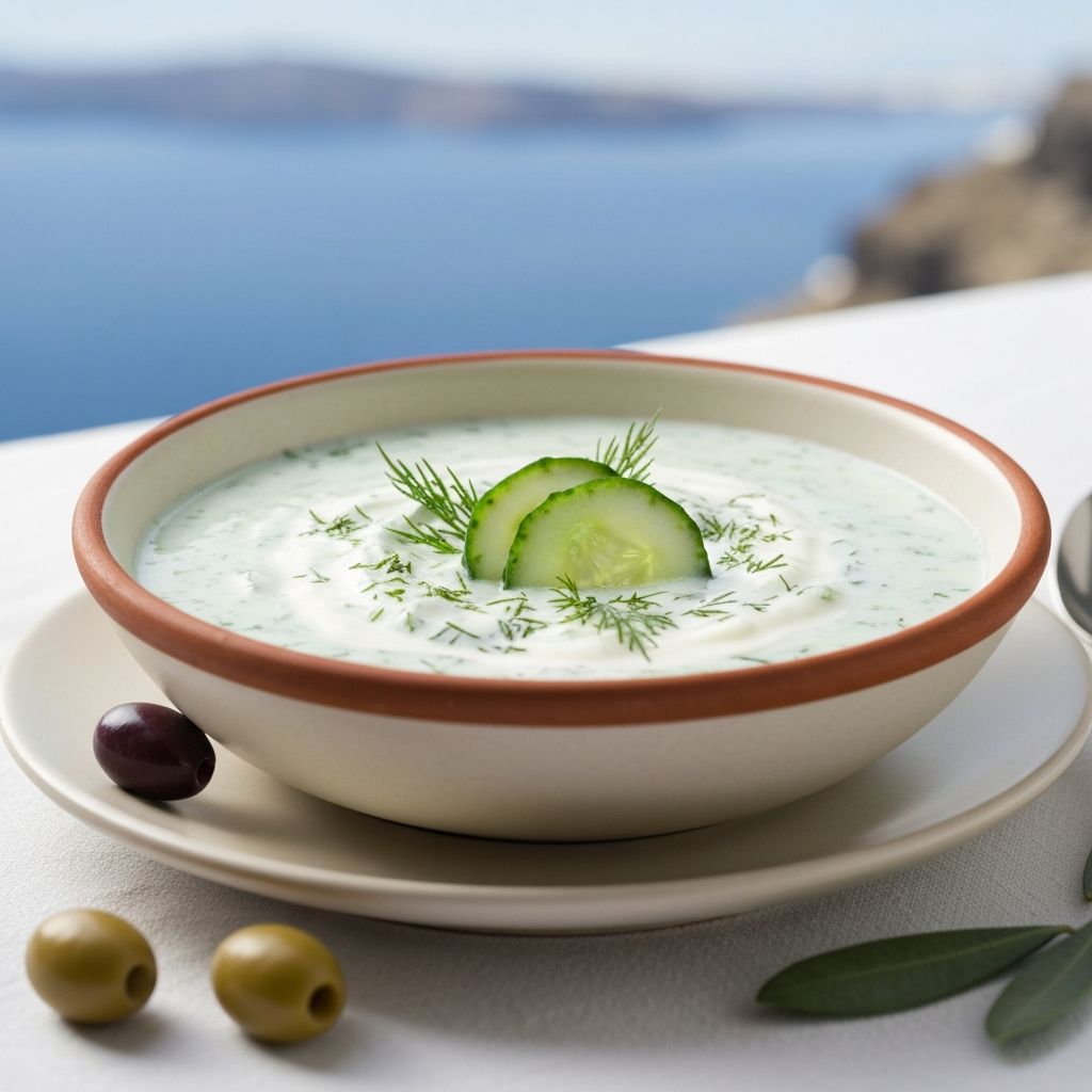 Sopa Fría de Pepino con Yogur