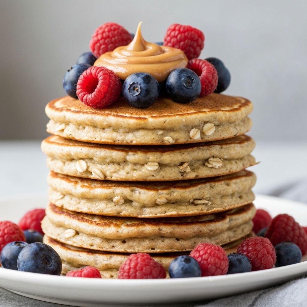 Tortitas de Avena y Plátano sin Harina para Desayuno Fitness