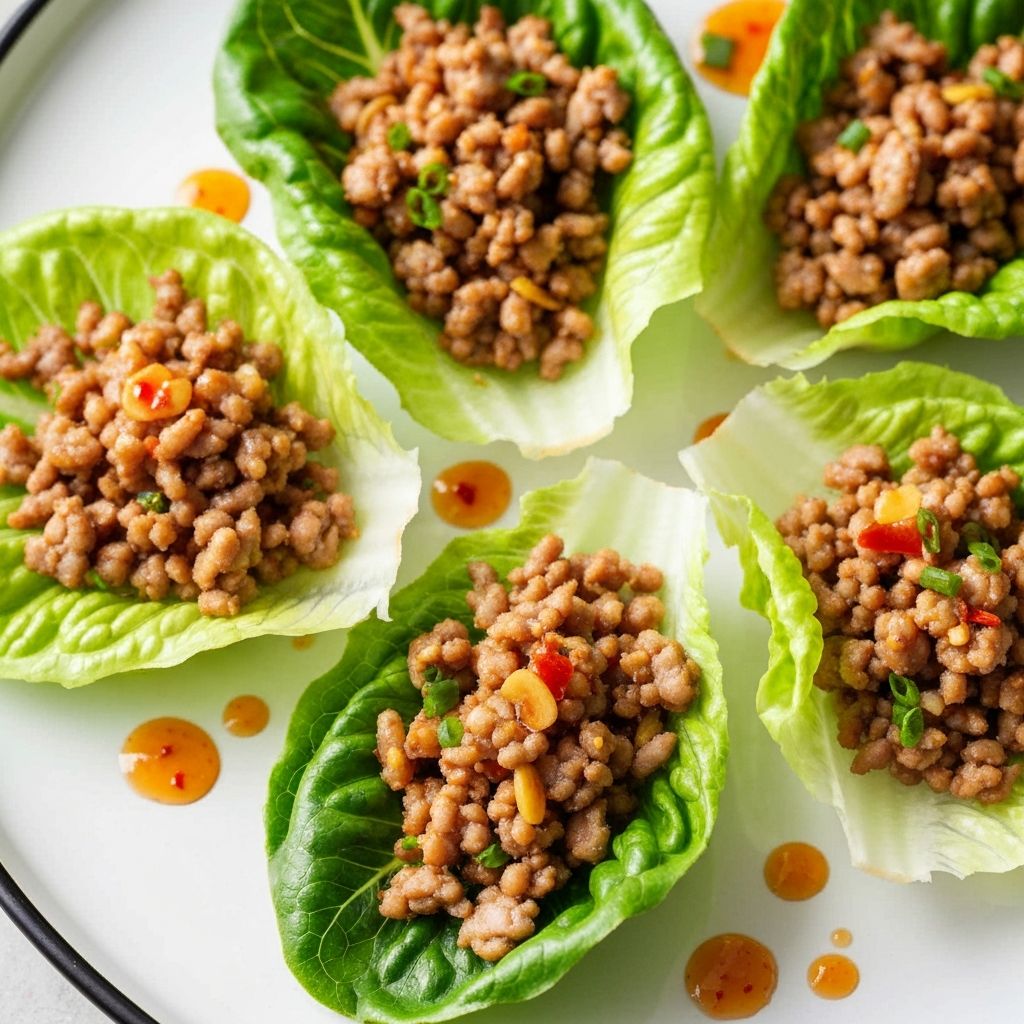 Wrap Asiático con Carne Molida